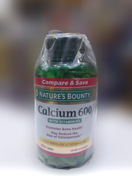 Nature's Bounty Calcium 600 With Vitamin D3